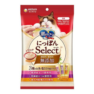銀のスプーン にっぽんSelect無添加とろリッチ 3種のお魚・鶏ささみ味アソート