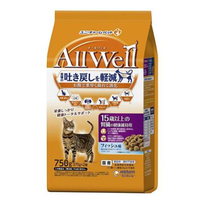 AllWell オールウェル 猫用 15歳以上の腎臓の健康維持用 フィッシュ味