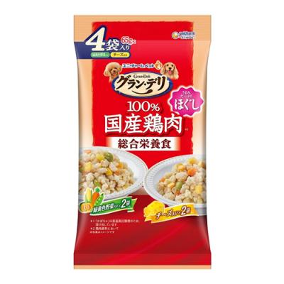 グラン・デリ 100%国産鶏肉パウチ 総合栄養食 ほぐし 成犬用