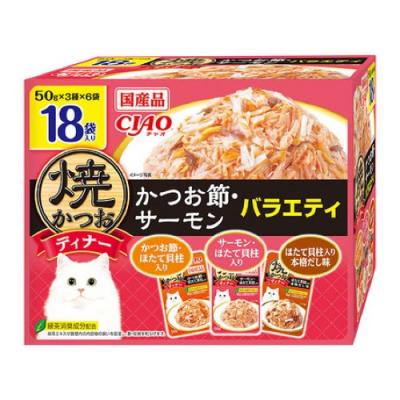 いなば CIAO(チャオ) 焼かつおディナー かつお節・サーモンバラエティ