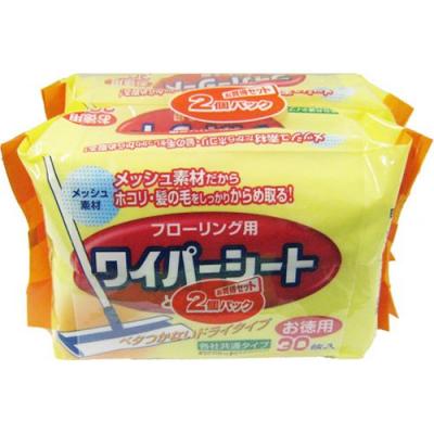 フローリング用 ワイパーシート とりかえ用 ドライタイプ 30枚入×2パック