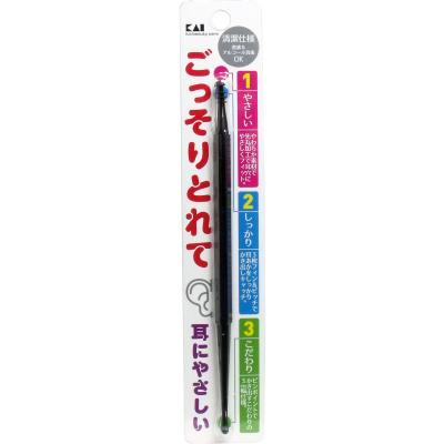 貝印 KQ0289 よく取れる耳かき(2WAY)黒
