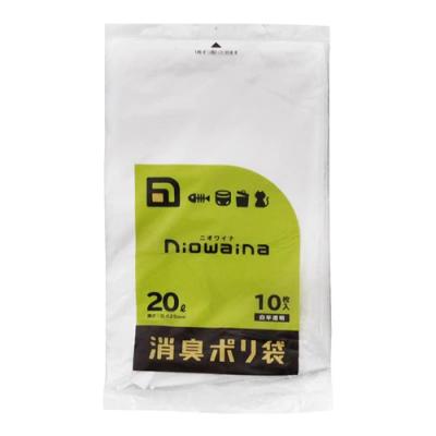 日本サニパック ニオワイナ消臭ポリ袋 白半透明 20L
