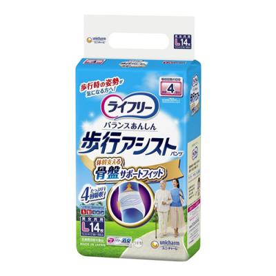 ライフリー 歩行アシストパンツ 男女共用 4回吸収 Lサイズ