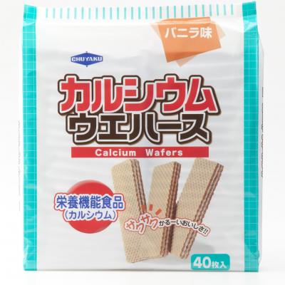 中部薬品工業 カルシウム ウエハース バニラ味 