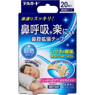 阿蘇製薬 鼻腔拡張テープ デルガード 肌色タイプ個包装