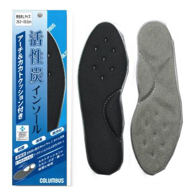 コロンブス 活性炭インソールアーチ&カカトクッション付き 男性S