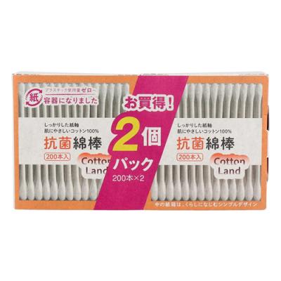 コットンランド抗菌綿棒 紙箱入り