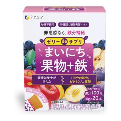ファイン ゼリーdeサプリ まいにち果物+鉄