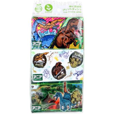 ハヤシ商事 水に流せるプリントティシュ アニア アニマルアドベンチャー