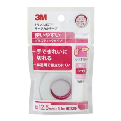 3M トランスポア サージカルテープ プラスティック 半透明