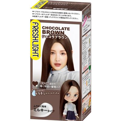 フレッシュライト ミルキーヘアカラー ショコラブラウン