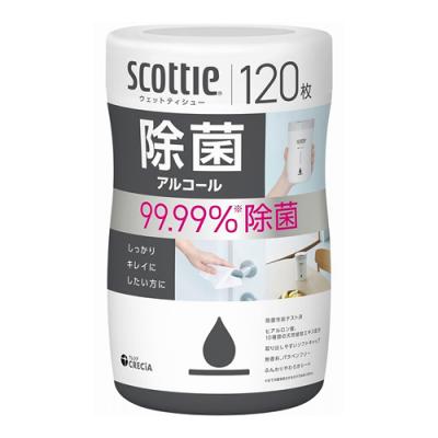 スコッティ ウェットティシュー 除菌 アルコール