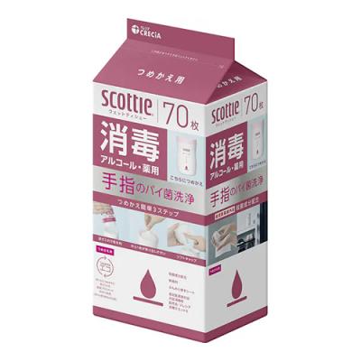 スコッティ ウェットティシュー 消毒 アルコール