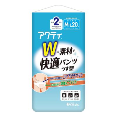 アクティ Wの素材で快適パンツ うす型 2回分吸収
