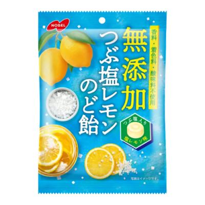ノーベル製菓 無添加つぶ塩レモンのど飴