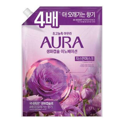 香りサフロン柔軟剤 AURA生花カプセル ジャスミンムスク