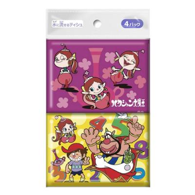 水に流せるポケットティシュ ハクション大魔王