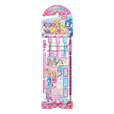 バンダイ こどもハブラシ3本セット キミとアイドルプリキュア