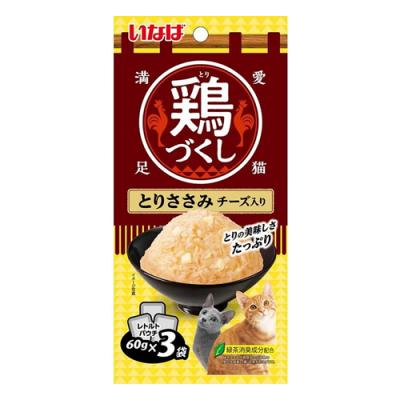 いなば 猫用 鶏づくし パウチ とりささみ チーズ入り