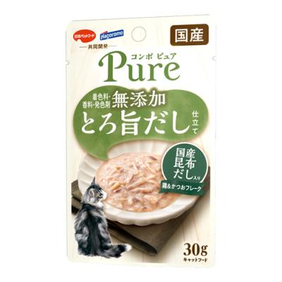 コンボ ピュア キャット パウチ 鶏&かつお・国産昆布だし入り