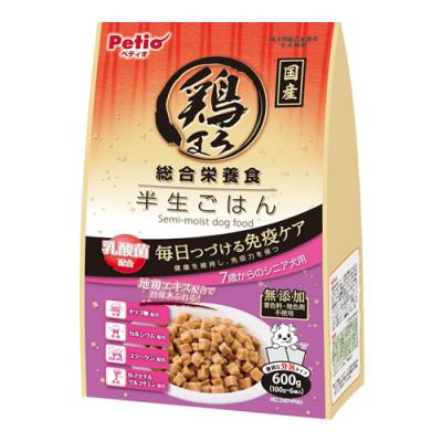 ペティオ 鶏まろ 総合栄養食 半生ごはん 7歳からのシニア犬用