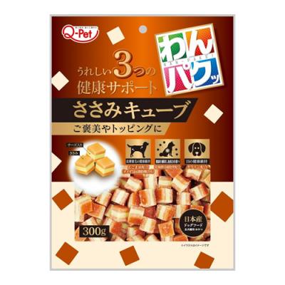 九州ペットフード 犬用 Q-Pet わんパクッ ささみキューブ