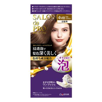 サロンドプロ 泡のヘアカラー・エクストラリッチ 白髪用 4MB モカブラウン