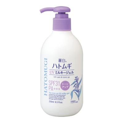 麗白 ハトムギトーンアップ UVミルキージェル  SPF31 ポンプ
