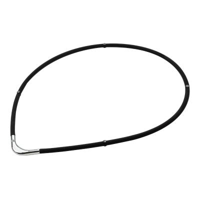 phiten(ファイテン) RAKUWA 磁気チタンネックレス S-2 45cm ブラック×シルバー