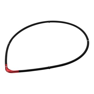 phiten(ファイテン) RAKUWA 磁気チタンネックレス S-2 55cm ブラック×レッド