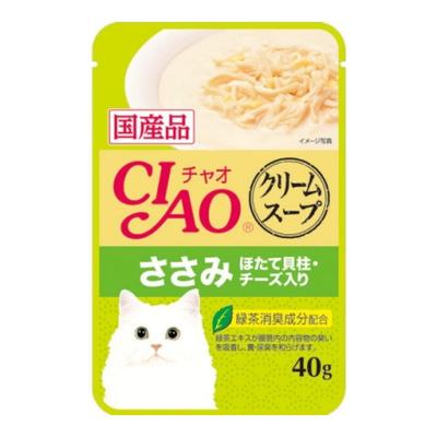 CIAO だしスープ パウチ クリームスープ ささみ ほたて貝柱・チーズ入り