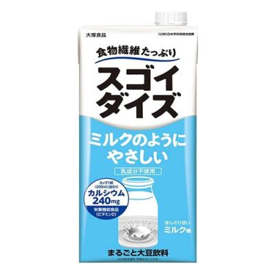 まるごと大豆飲料 スゴイダイズ ミルクのようにやさしい ミルク味