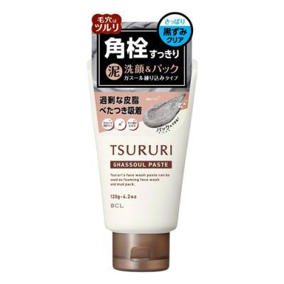 TSURURI ツルリ 洗顔ペーストガスール 泥洗顔&パック