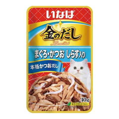 いなば 猫用 金のだし パウチ まぐろ・かつお しらす入り