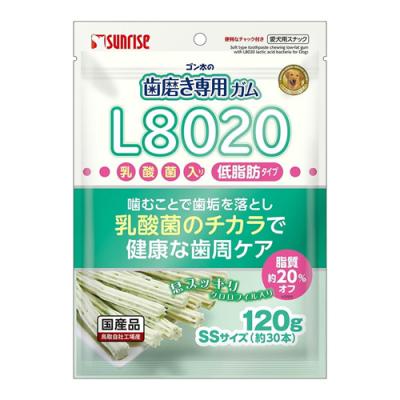 サンライズ 犬用 ゴン太の歯磨き専用ガム L8020乳酸菌入り クロロフィル 低脂肪 SS