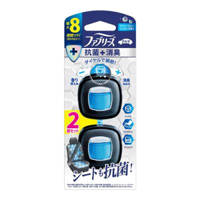 ファブリーズ クルマ イージークリップ 抗菌+消臭 クリーン・ブルー・シャボン