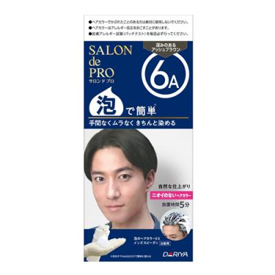 サロンドプロ 泡のヘアカラーEX メンズスピーディ白髪用 6A 深みのあるアッシュブラウン