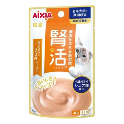 アイシア 腎活 まぐろとささみペースト 国産 成猫用 