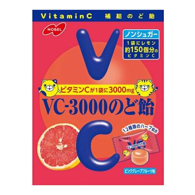 ノーベル製菓 VC-3000のど飴 ピンクグレープフルーツ味