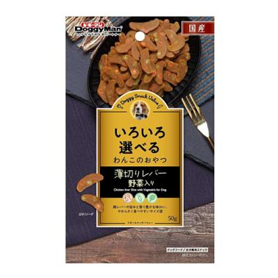 ドギーマン 犬用おやつ ドギースナックバリュー 薄切りレバー 野菜入り