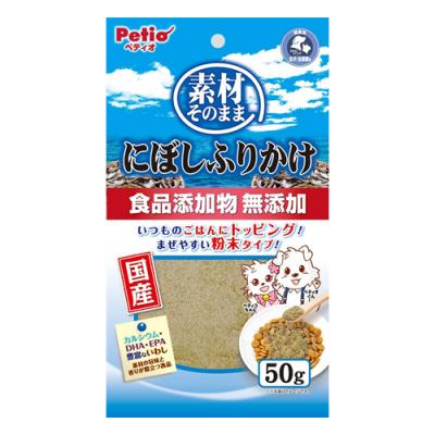ペティオ 犬猫用 国産 素材そのまま にぼしふりかけ 