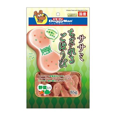 ドギーマン 犬用おやつ ササミちぎれるごほうび 野菜入り