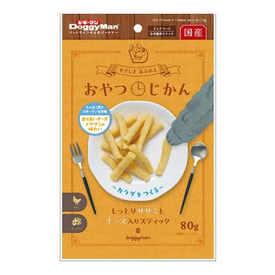 ドギーマン 犬用 おやつじかん しっとりササミとチーズ入りスティック
