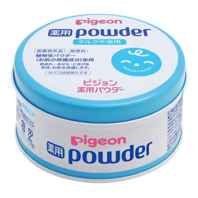 ピジョン 薬用パウダー ブルー缶 タルクフリー 無香料 