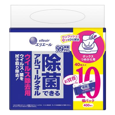 エリエール 除菌できるアルコールタオル ウイルス除去用 ボックスタイプ