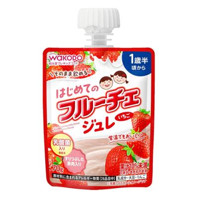 和光堂プレキッズフード はじめてのフルーチェジュレ いちご 1歳半頃から