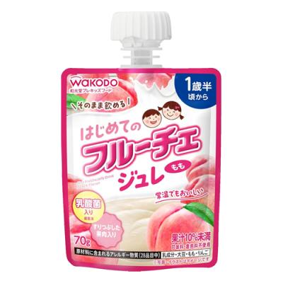 和光堂プレキッズフード はじめてのフルーチェジュレ もも 1歳半頃から