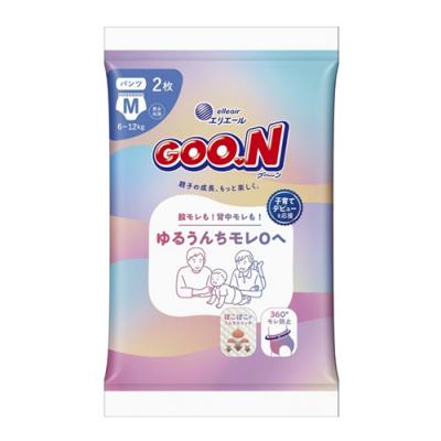グーン GOO.N ゆるうんちモレ0へ パンツ Mサイズ 6～12kg 