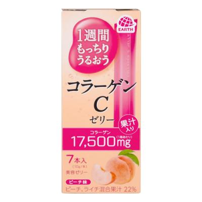 アース製薬 1週間もっちりうるおうコラーゲンCゼリー ピーチ味
